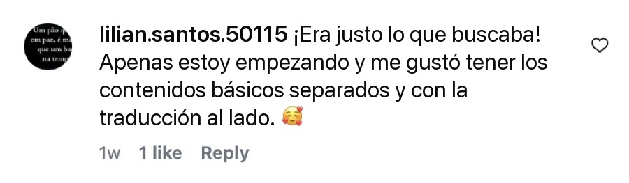 Testimonio de alumno